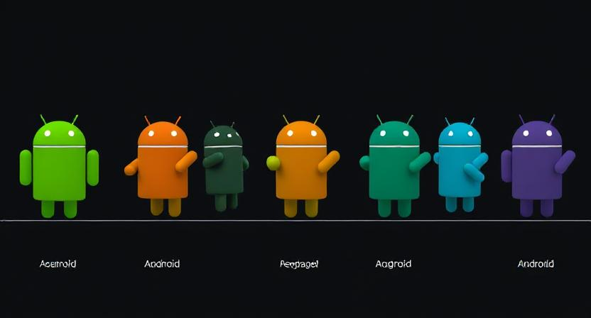 The journey of Android through its different versions 